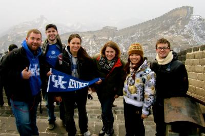 UK Students at the Great Wall