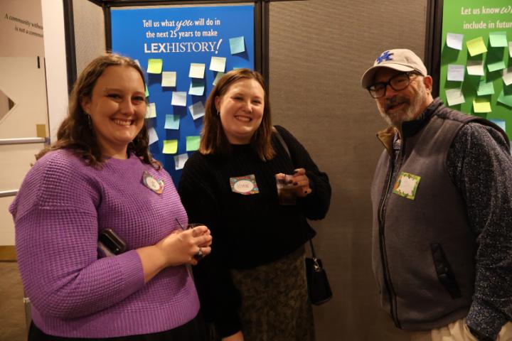 A picture of Tasha Swenney, Katie Bates, and Dr. Pete Mirabito.