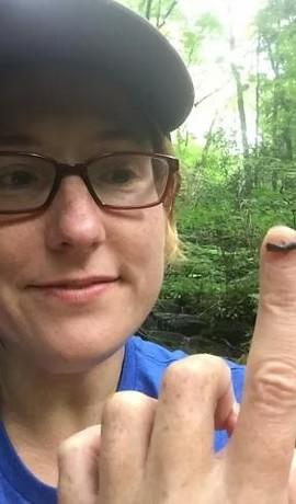 A photo of Dr. Mary Foley in nature.